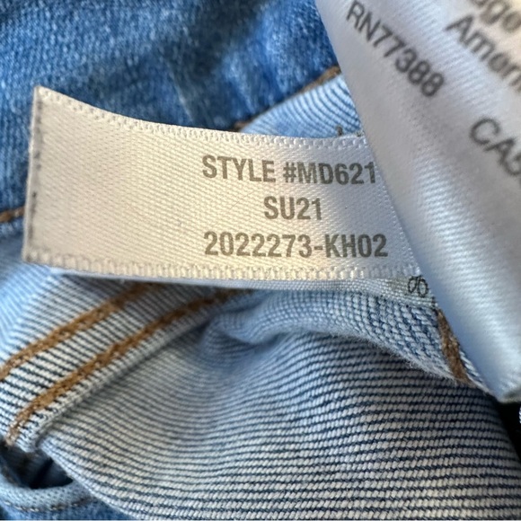 Madewell Blue High Rise 10” Skinny Crop Denim Jeans Size: 26 - Picture 9 of 9